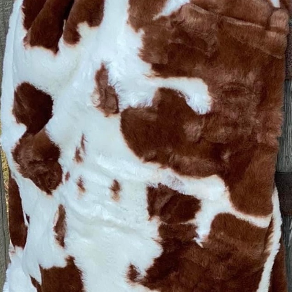 Plush Cow Blanket